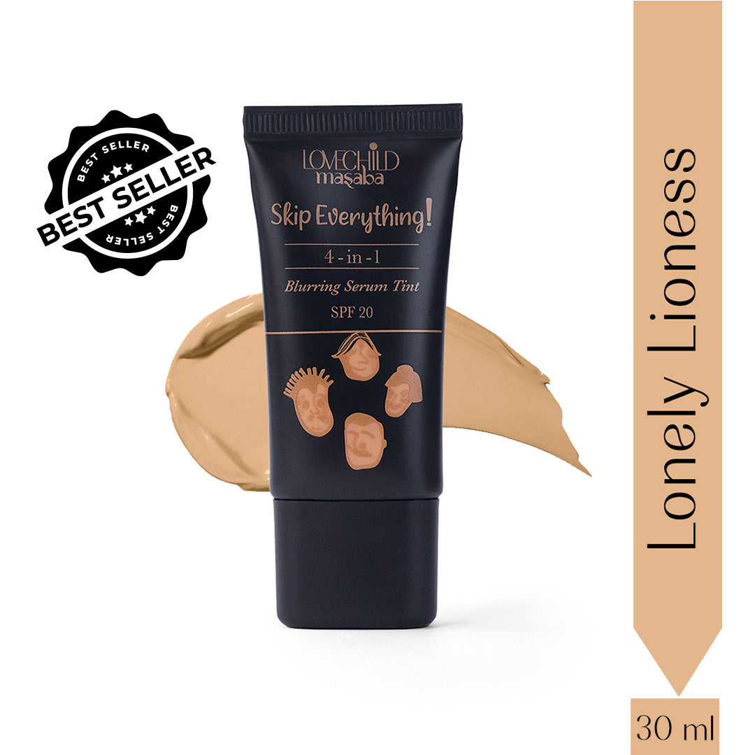 Lonely Lioness - Skip Everything Blurring Serum Skin Tint Without Brush 4-in-1 Benefits