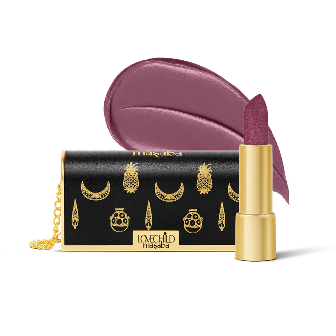 Batua Pocket Lipstick - Mauve Mantra (Mauve) Rich Satin Finish With In-built Mirror