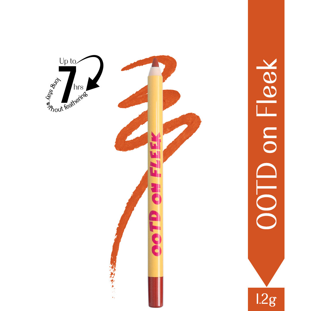 OOTD on fleek- Passport Pucker Lip Booster Matte Liner  (Rustic Orange) 7 hours without feathering