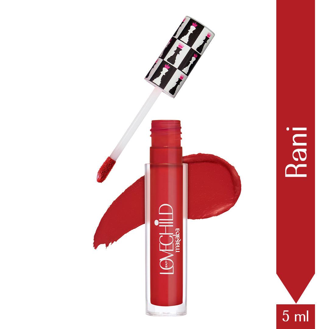 Rani- Game On! Mad-Matte Liquid Lipstick  (Blue Toned Red) Transfer-proof