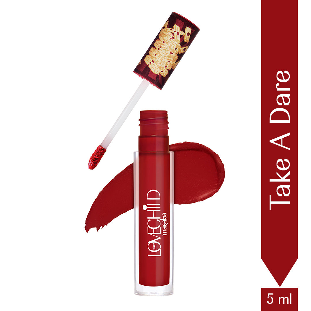 Take A Dare- Game On! Mad-Matte Liquid Lipstick  (Blood Red) Transfer-proof