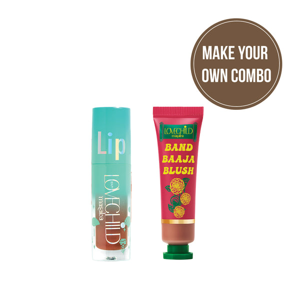 LoveChild Masaba Make your own combo: Lip Oil & Crème Blush