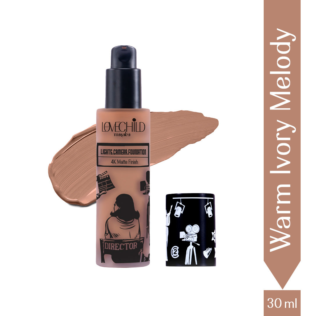 Warm Ivory Melody- Lights Camera Foundation  4K Matte Finish