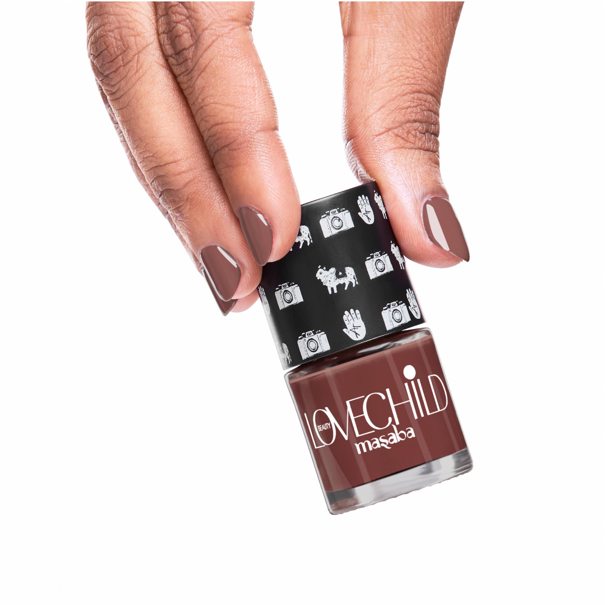 LoveChild Masaba -  Bhura | Breathable Warm Brown Glossy Nail Paint, 8ml