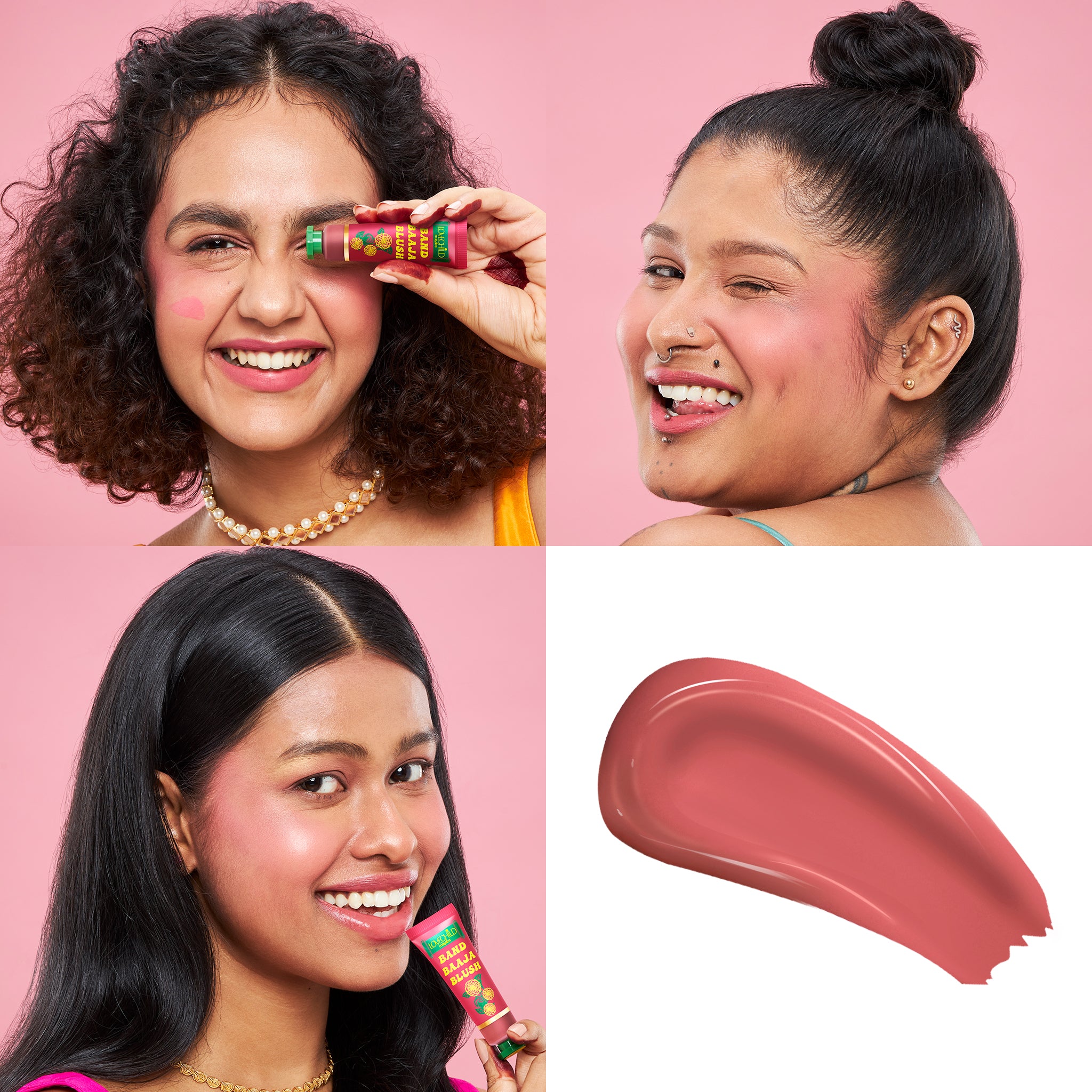 Bubblegum Baraat- Band Baaja Blush  (Light Pink) Dewy Matte Finish