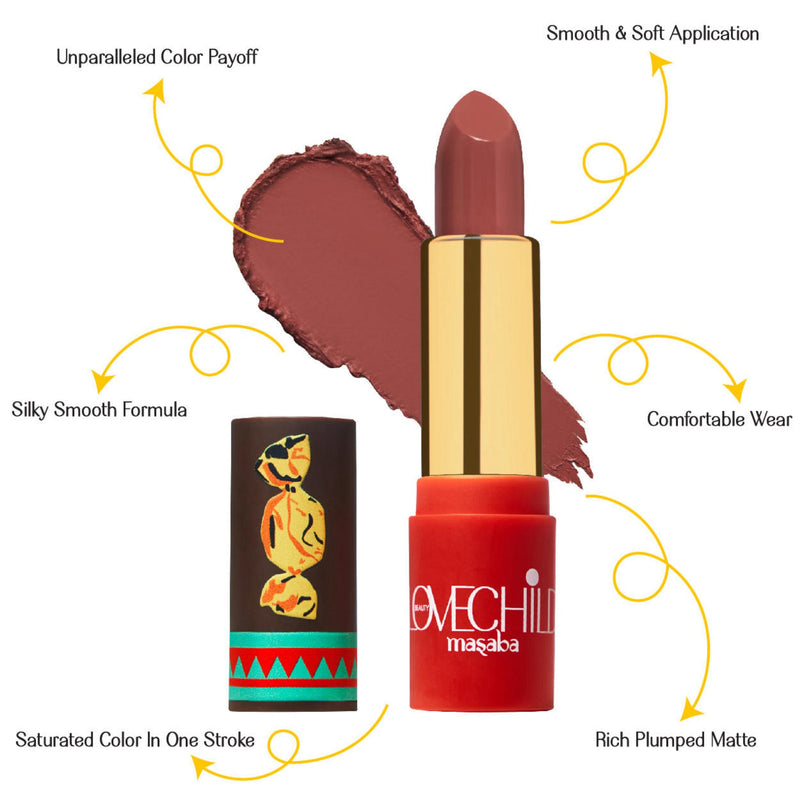LoveChild Caramel (Mauve Nude) Luxe-Matte Lipstick