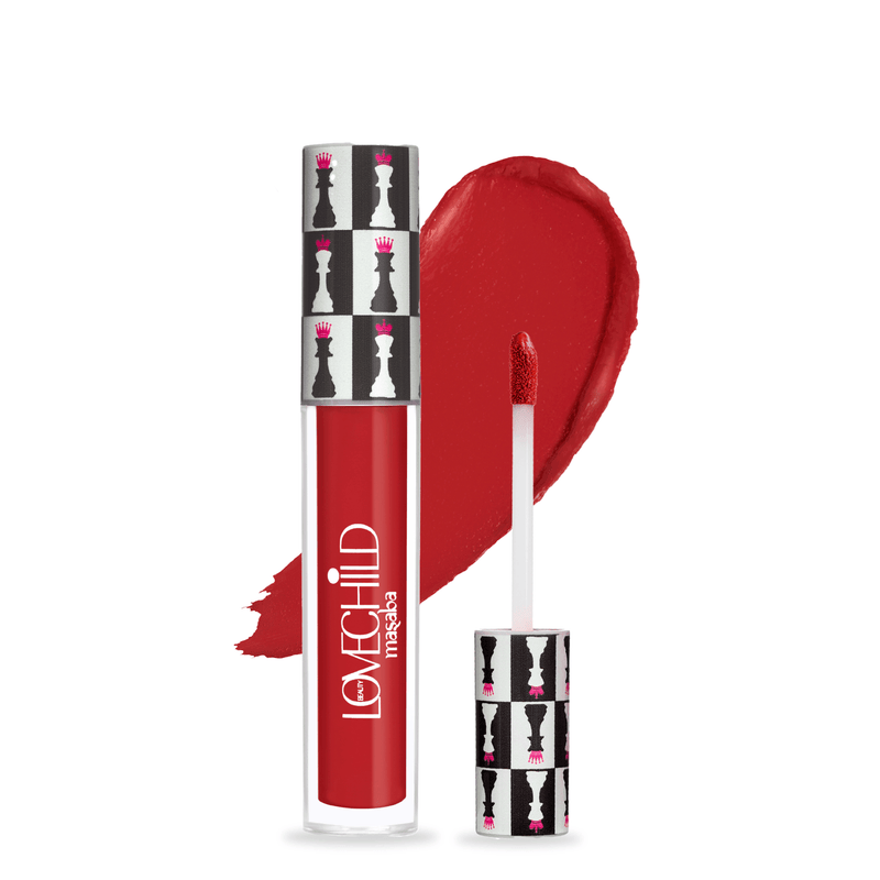 LoveChild Masaba - Rani | Transfer-proof Blue Toned Red Liquid Lipstick, 5ml