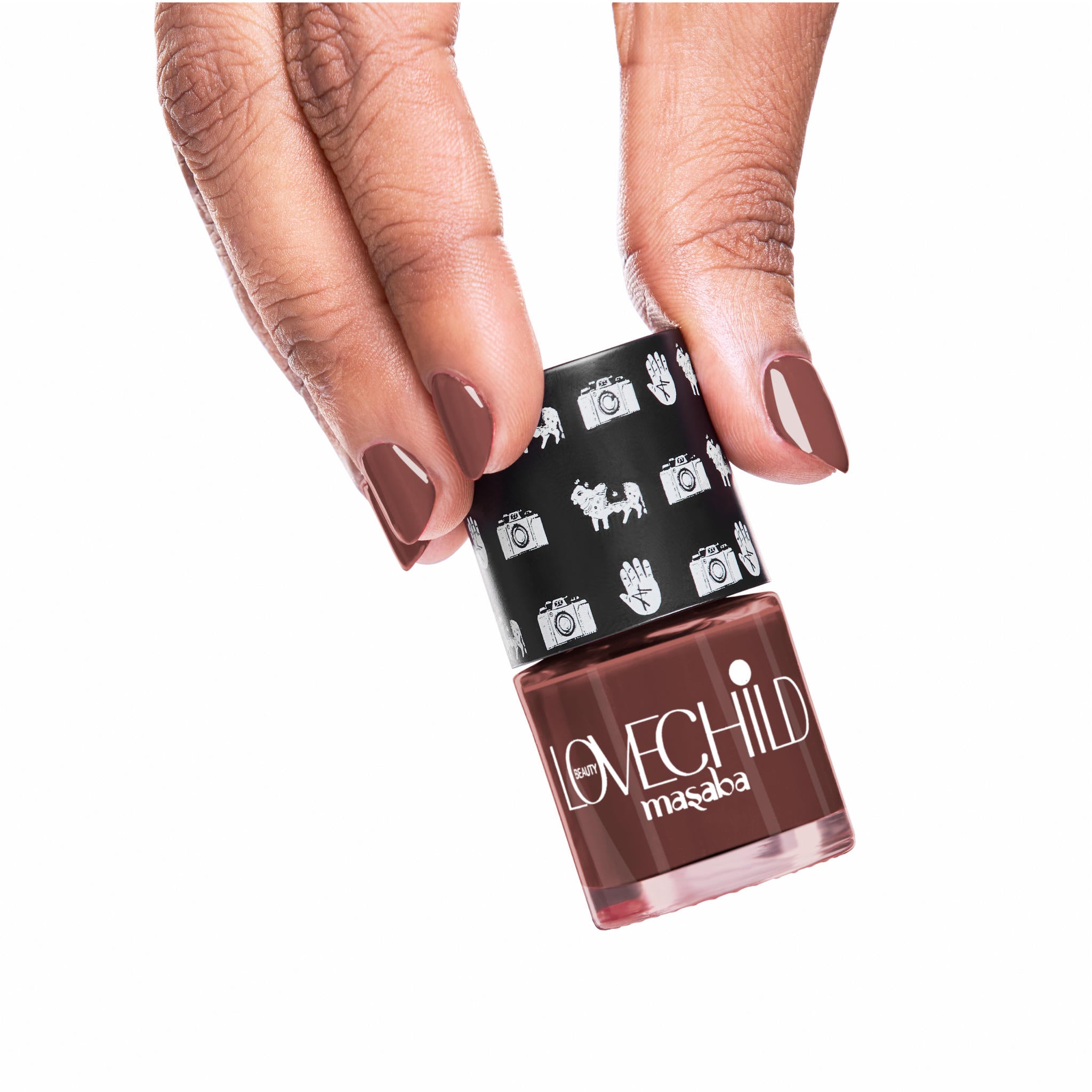 LoveChild Masaba -  Sundar | Breathable Brick Brown Glossy Nail Paint, 8ml