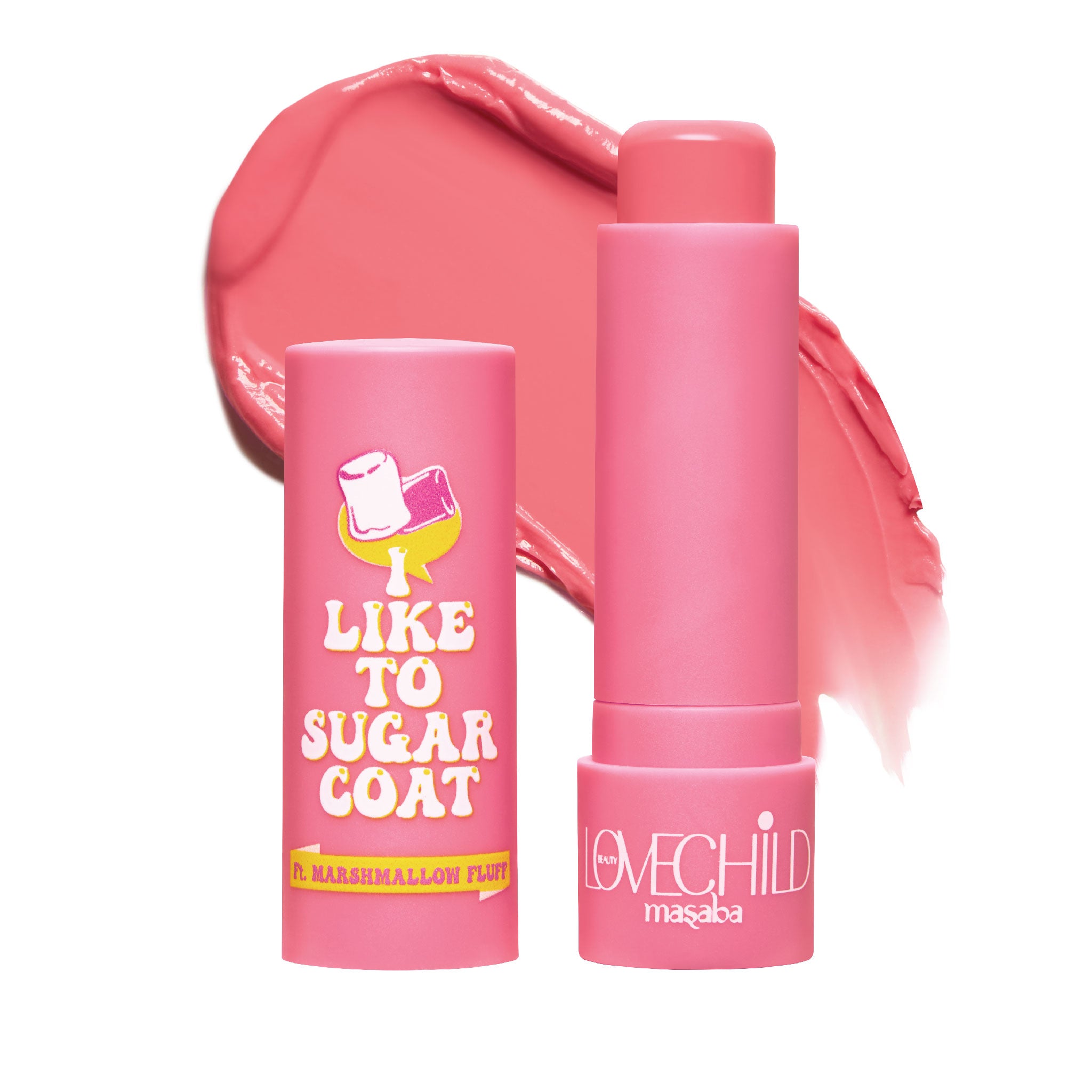 Marshmallow Fluff- I Like To Sugar Coat  (Pink) Hydrating & Tinted Lip Balm with SPF22