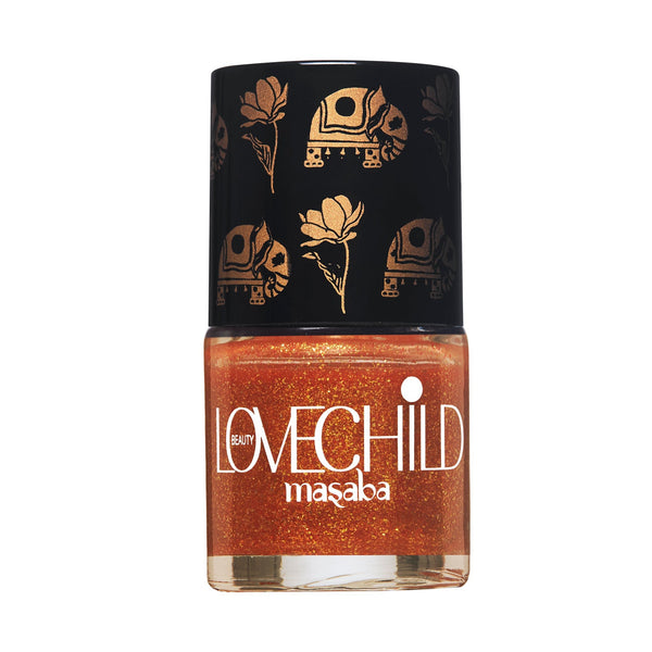 LoveChild Masaba - Thumakda | Peach Shimmer Nail Paint, 8ml