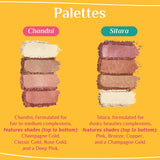 LoveChild Masaba - Chandni | Shimmery Face Highlighter Palettes, 11.2gm
