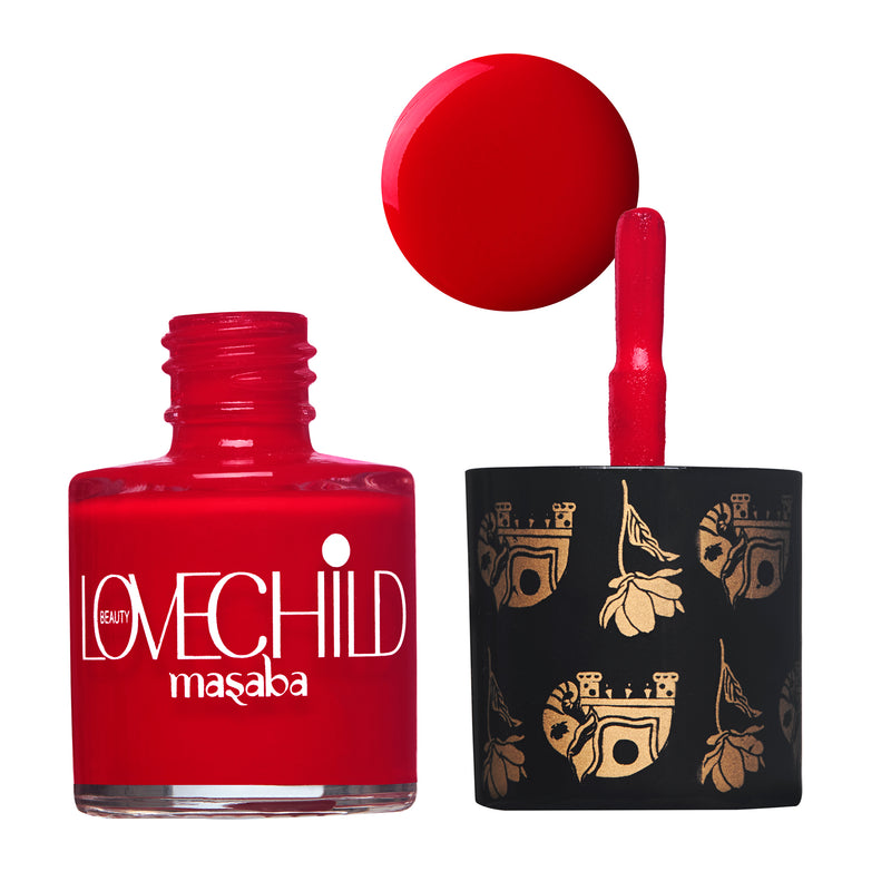 LoveChild Masaba - Banno | Red Shimmer Nail Paint, 8ml